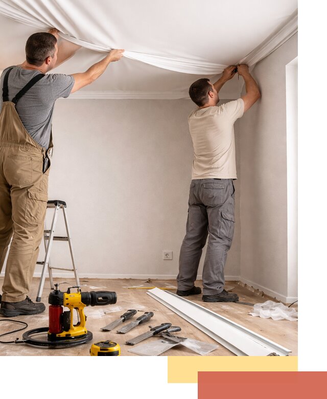 Монтаж ПВХ натяжного потолка в Партизанске качественно и быстро