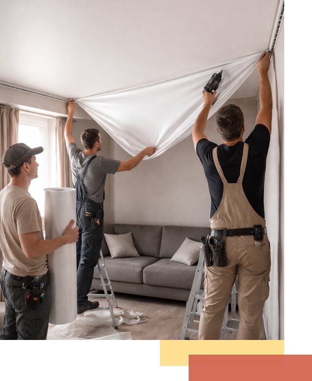 Монтаж сатинового натяжного потолка в Партизанске качественно и быстро