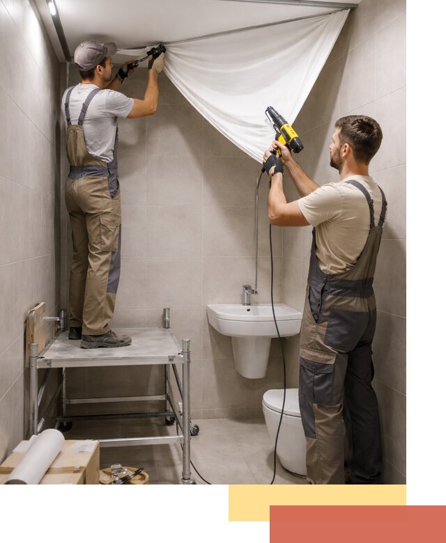 Монтаж натяжного потолка в санузле в Партизанске