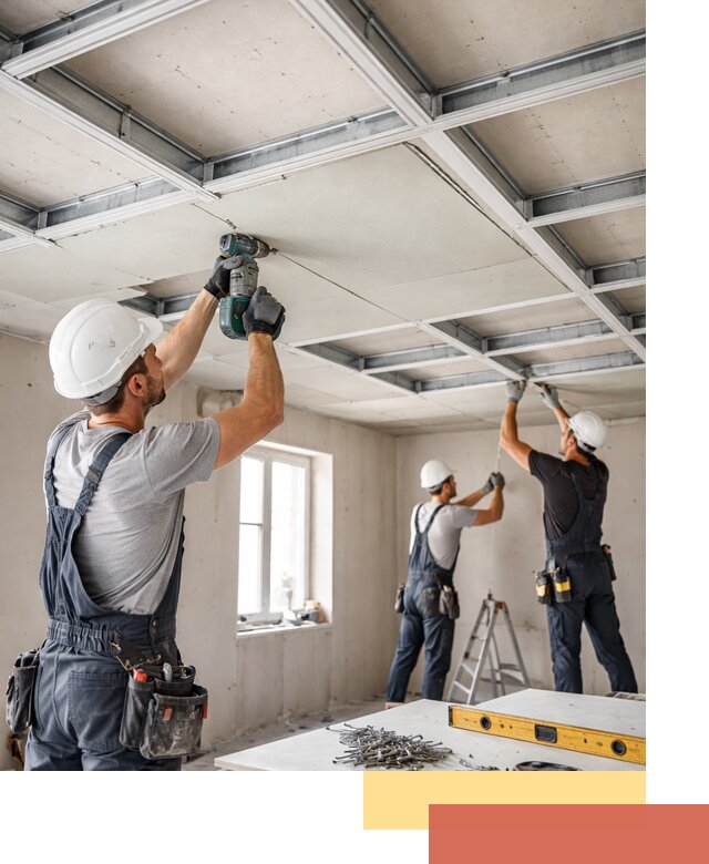 Кессонный потолок из гипсокартона под ключ в Партизанске