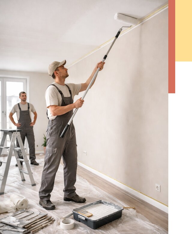 Покраска потолка из гипсокартона в Партизанске от 4830 руб./м2 — услуги под ключ | ОТДЕЛОЧНИК-Прт