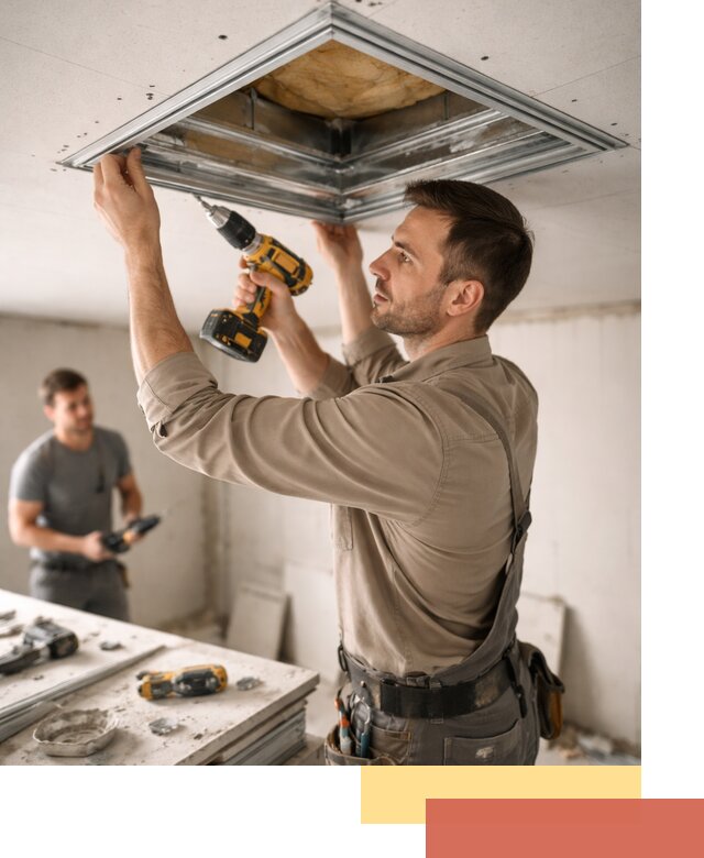 Монтаж люка в потолок из ГКЛ в Партизанске