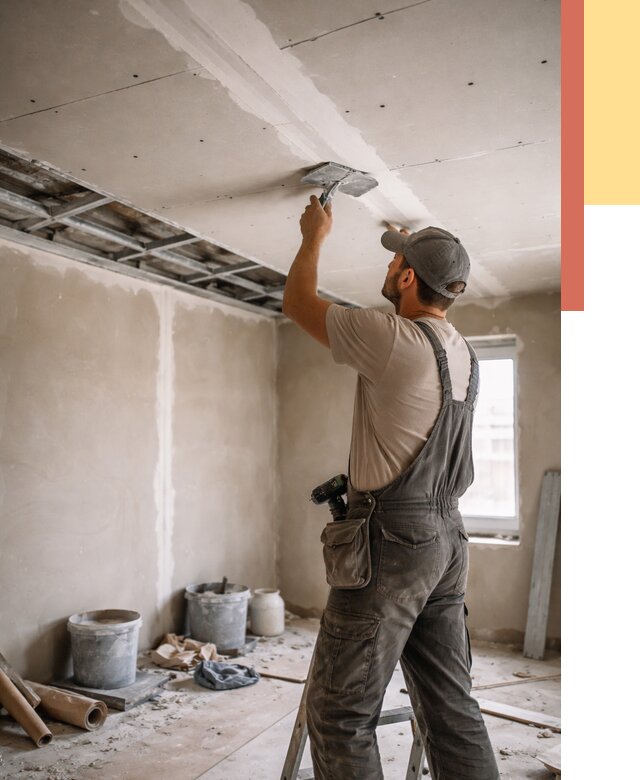 Ремонт потолка из гипсокартона в Партизанске от 698 руб./м² — быстро и недорого | ОТДЕЛОЧНИК-Прт