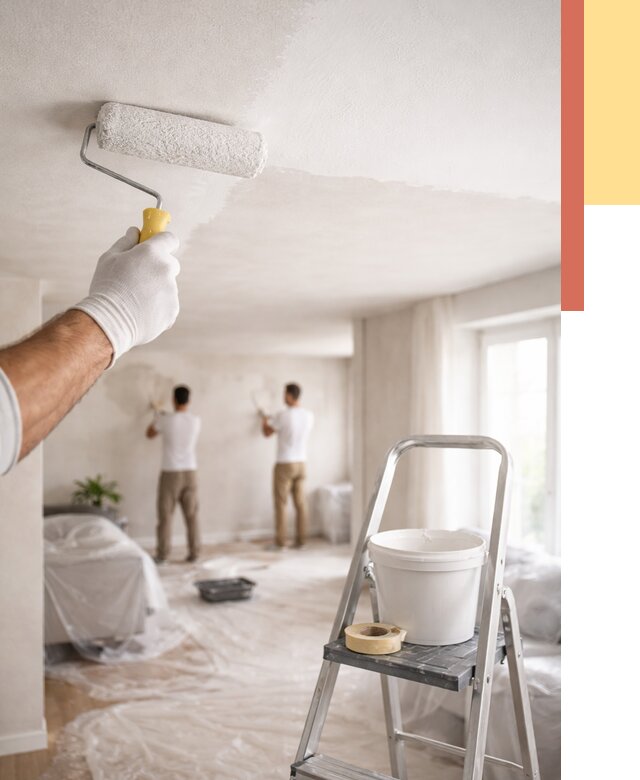 Покраска потолка акриловой краской в Партизанске от 2683 руб. | ОТДЕЛОЧНИК-Прт