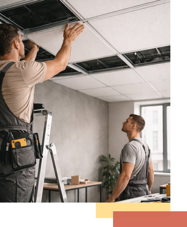 Монтаж потолочной плитки в Партизанске качественно и в срок